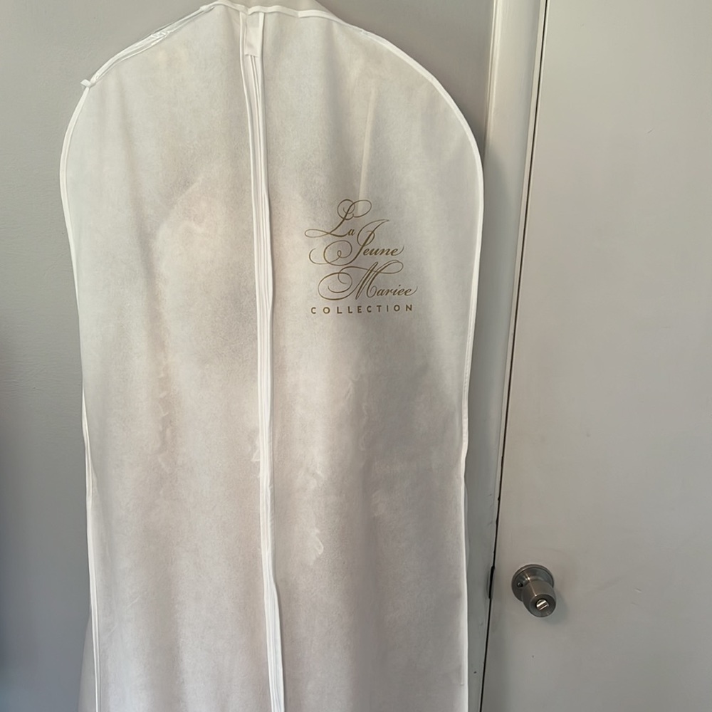 Brand new and never worn Blush by Hayley Paige gown. Size 14. Perfect condition! - Picture 4 of 7